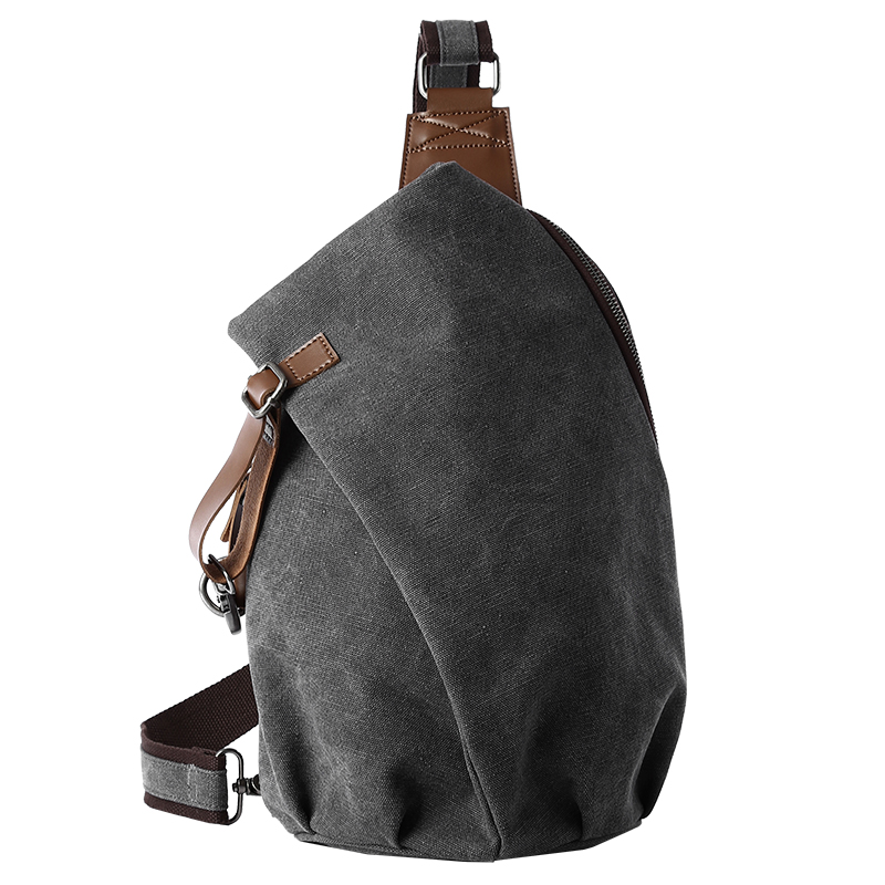 Canvas Backpack Casual - MTE ELAN Große Retro Canvas Umhängetasche