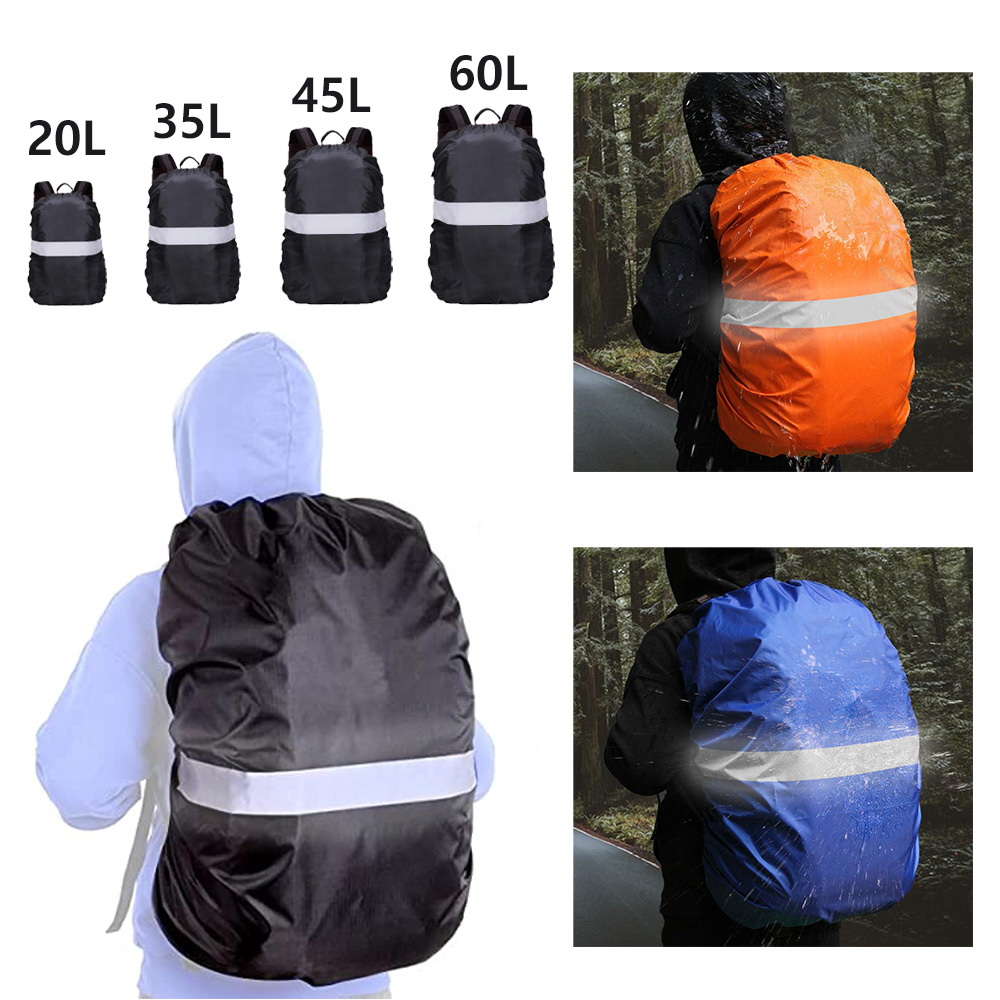 Rain Cover Backpack - Wasserdichter Rucksack Regenschutz reflektierend mit Riemen