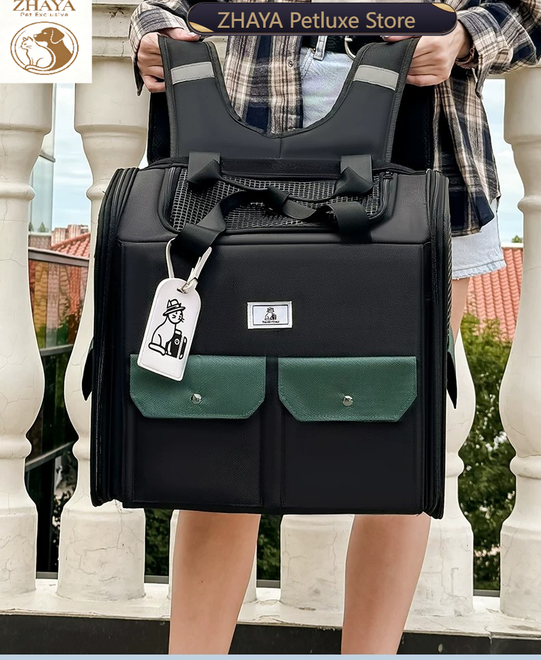 Foldable Backpack Small - ZHAYA Großer Katzen-Rucksack Atmungsaktiv für Maine
