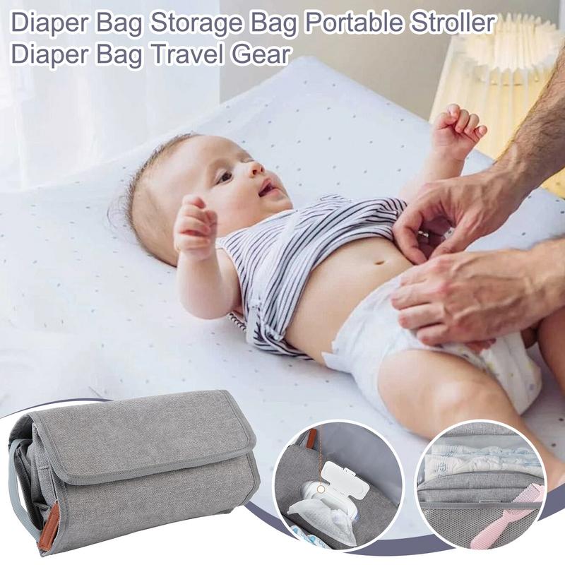 Backpack Diaper Bag - Kleine Windeltasche, faltbar, tragbar, Aufbewahrungstasche für