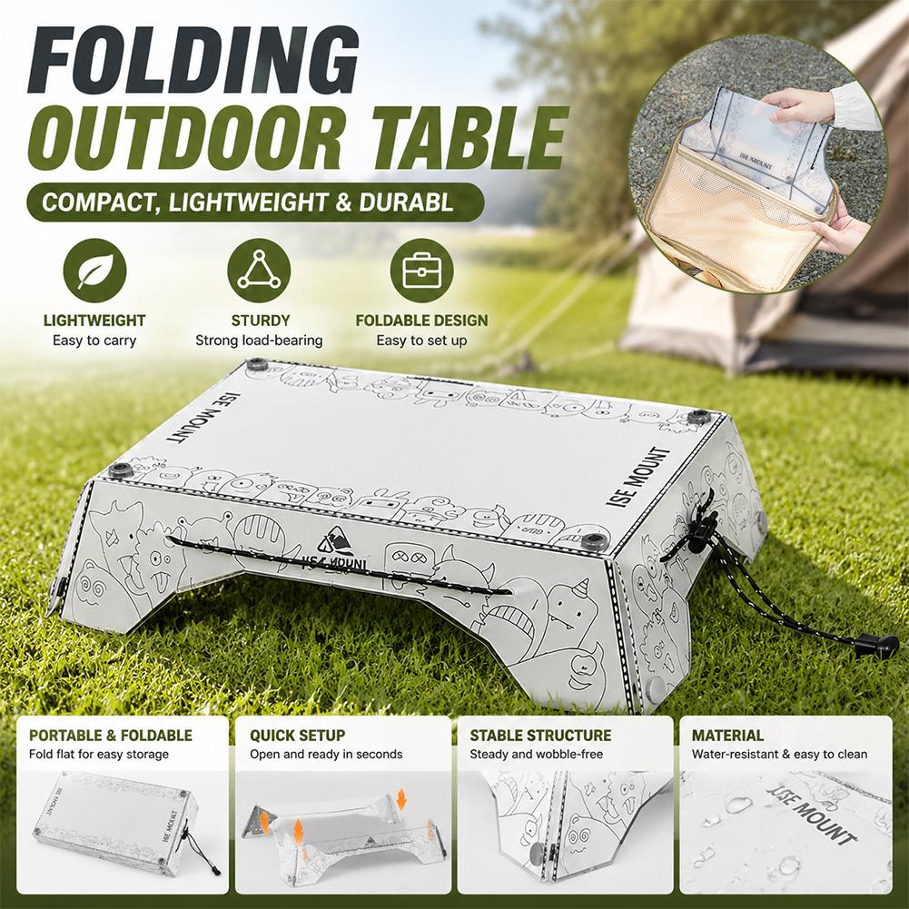 Foldable Backpack Small - Klappbarer Campingtisch, ultraleicht, PP, Mini-Tablett, kleine