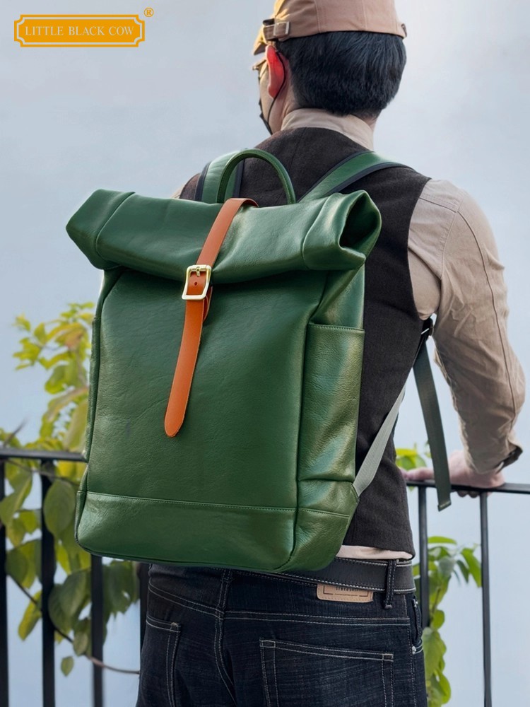 Großer Herren-Rucksack aus Ech – Leather Backpack Vintage Bewertung und Preis