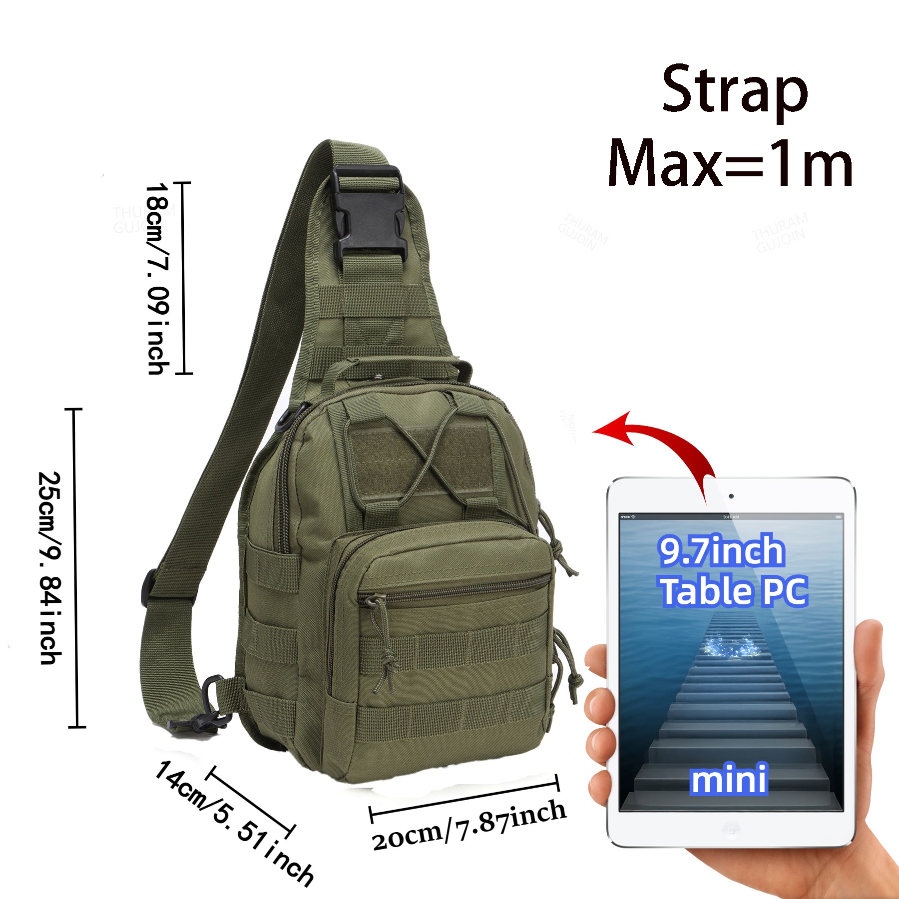 THURAM Outdoor Taktische Tasch – Canvas Backpack Casual Bewertung und Preis