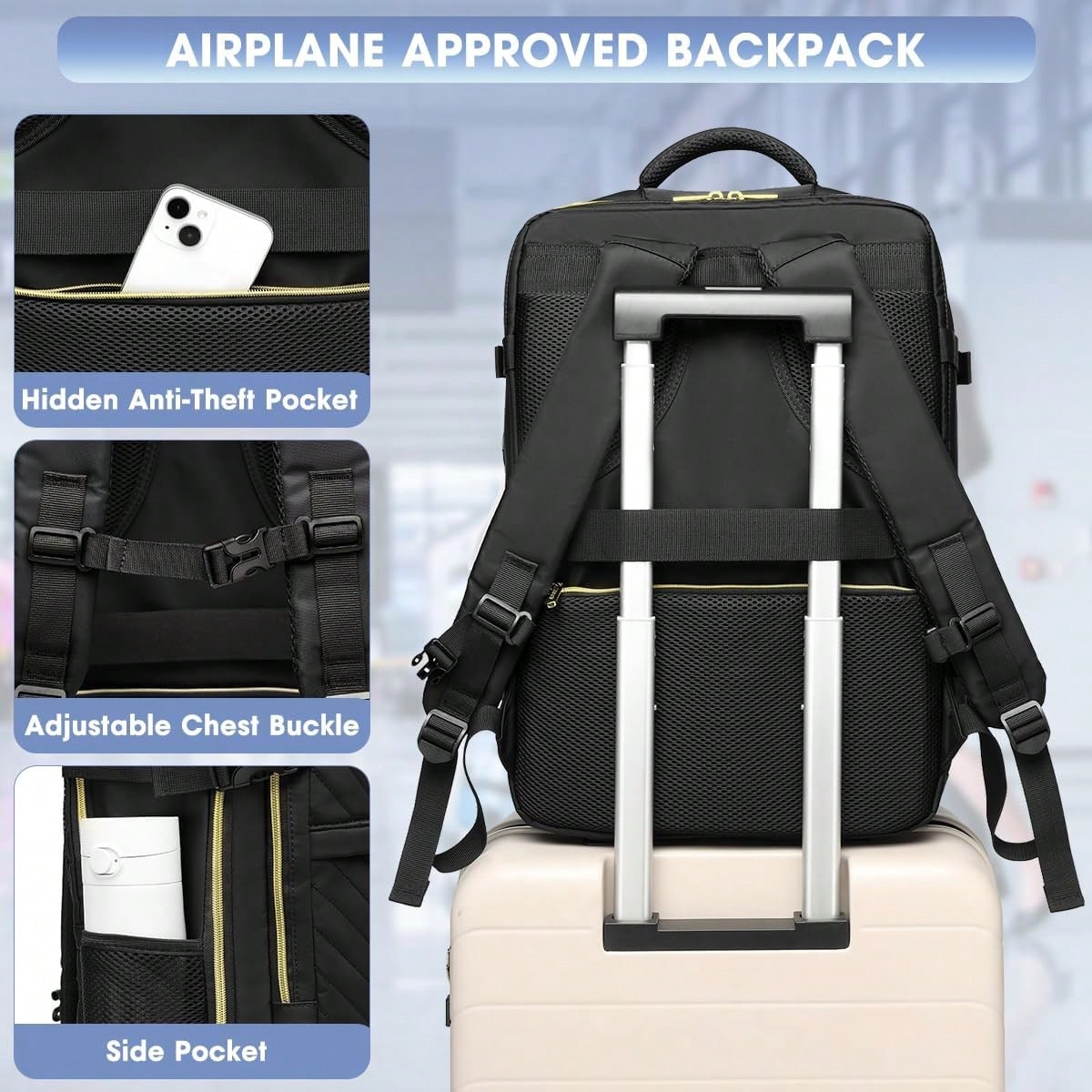 Großer Reise-Rucksack - Flugta – Travel Backpack Anti Theft Bewertung und Preis