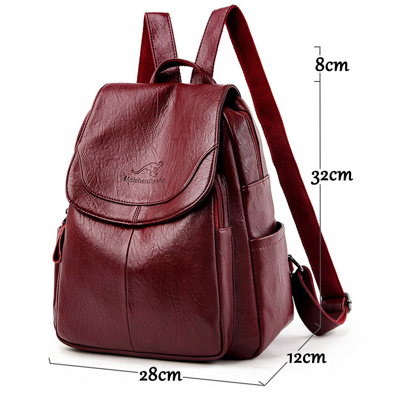 9-farbige Damen-Rucksäcke aus  – Leather Backpack Vintage Bewertung und Preis