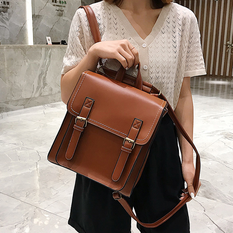 Vintage Rucksack Weiblichen Pu – Leather Backpack Vintage Bewertung und Preis