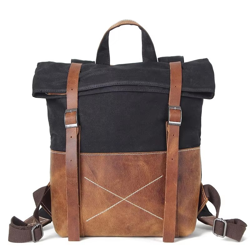 Modischer Herren-Rucksack aus  – Leather Backpack Vintage Bewertung und Preis