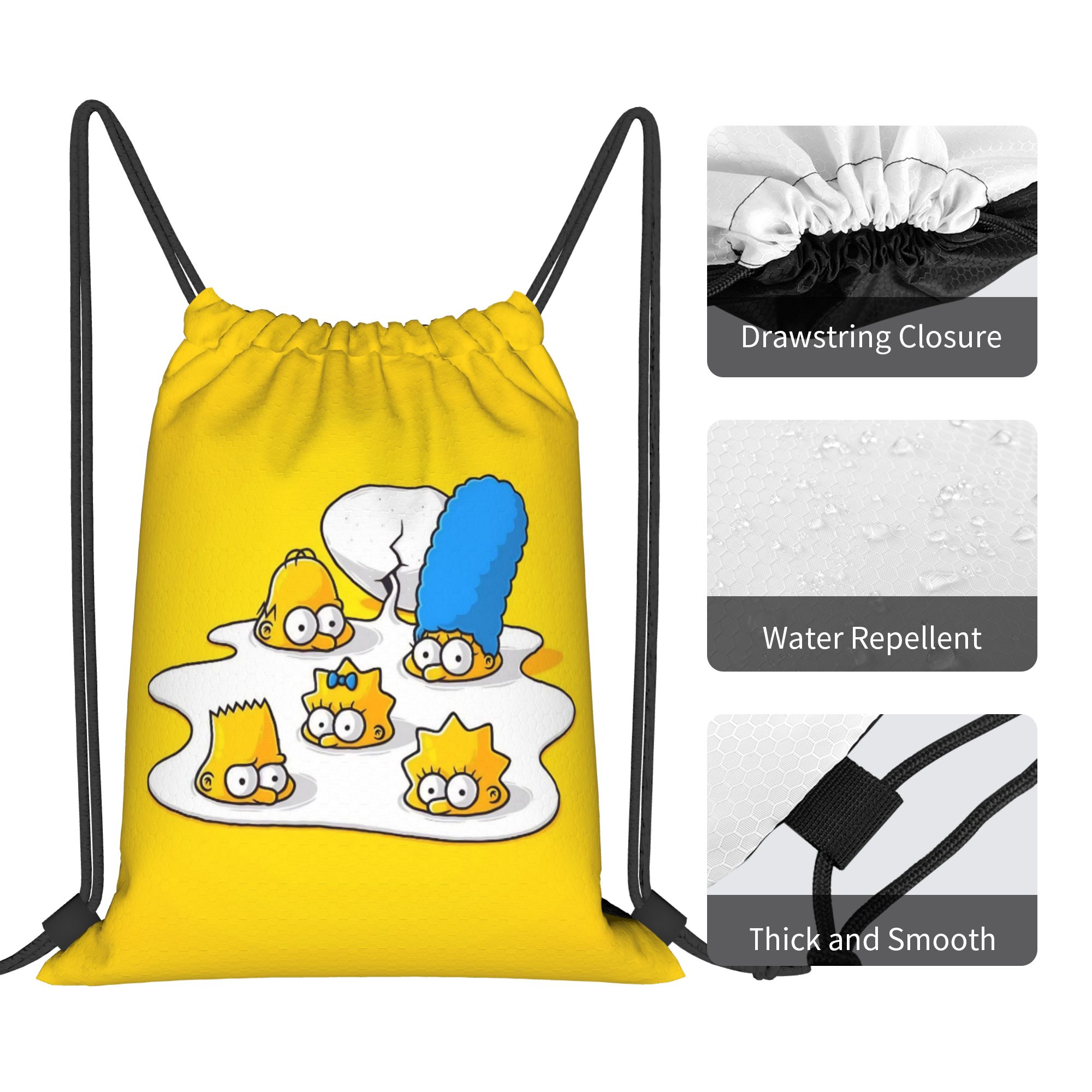 Simpsonsed Cartoon-Rucksack mi – Drawstring Gym Bag Bewertung und Preis