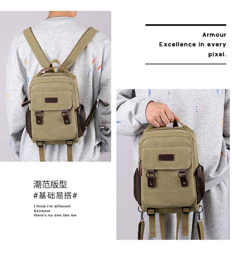 Neue Leinwand Brust Tasche Män – Canvas Backpack Casual Bewertung und Preis